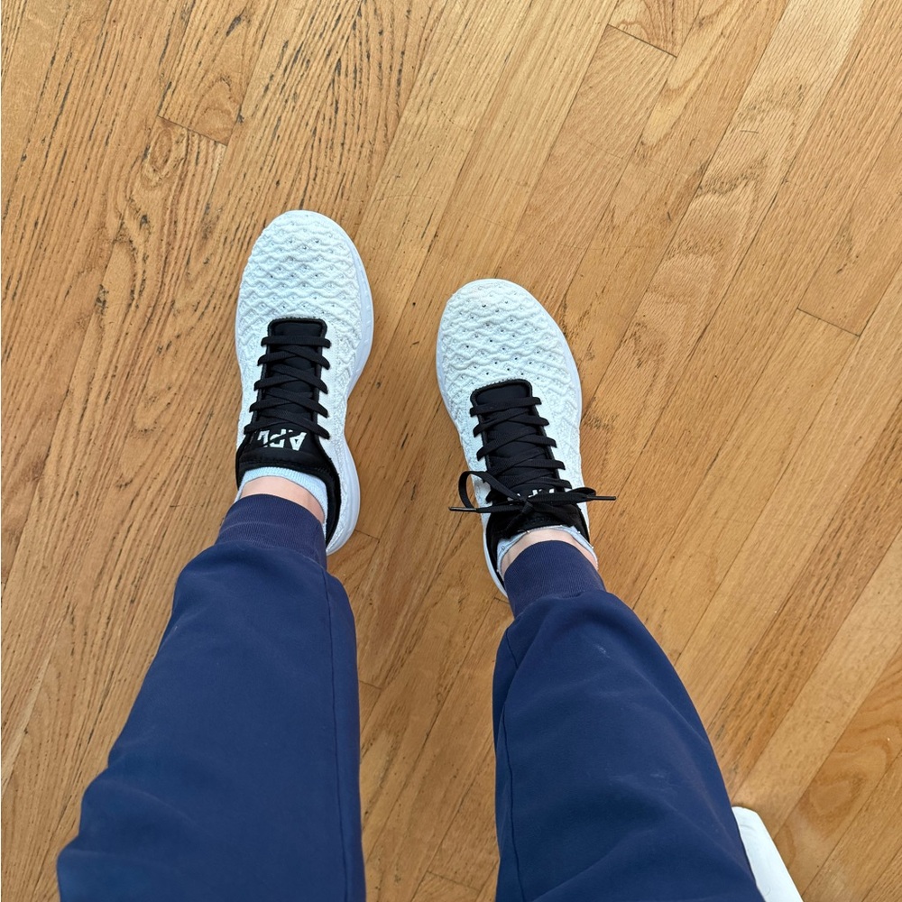 APL Athletic Propulsion Labs White and Black Trainers
